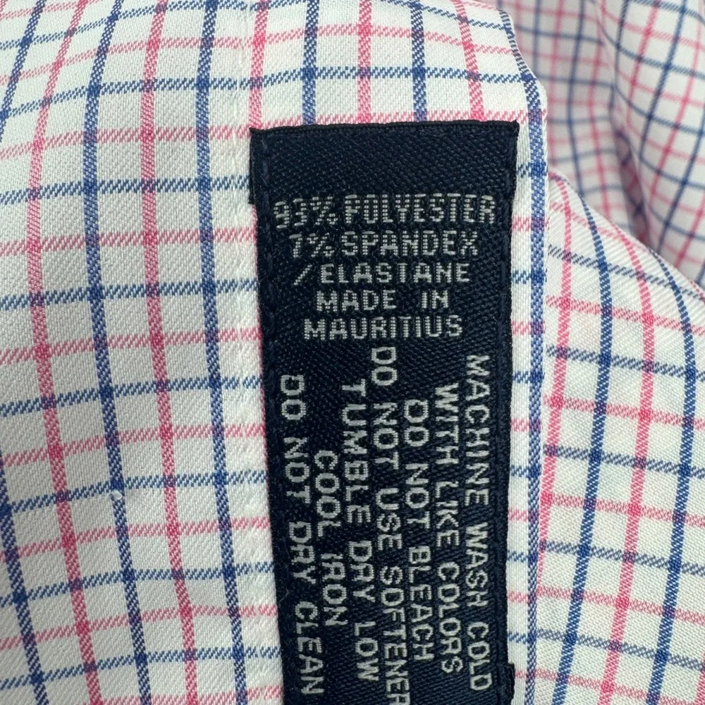 Turtleson Mens Medium Plaid Checkered Long Sleeve Button‎ Down Dress Shirt NWOT